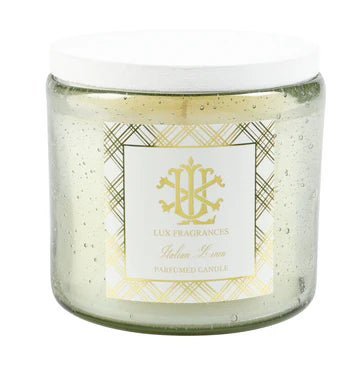 Italian Linen 12oz Luxury Glass Candle - 100 - Hour Burn Time, Fresh Cotton & White Musk Scent - Nifty Decor & More