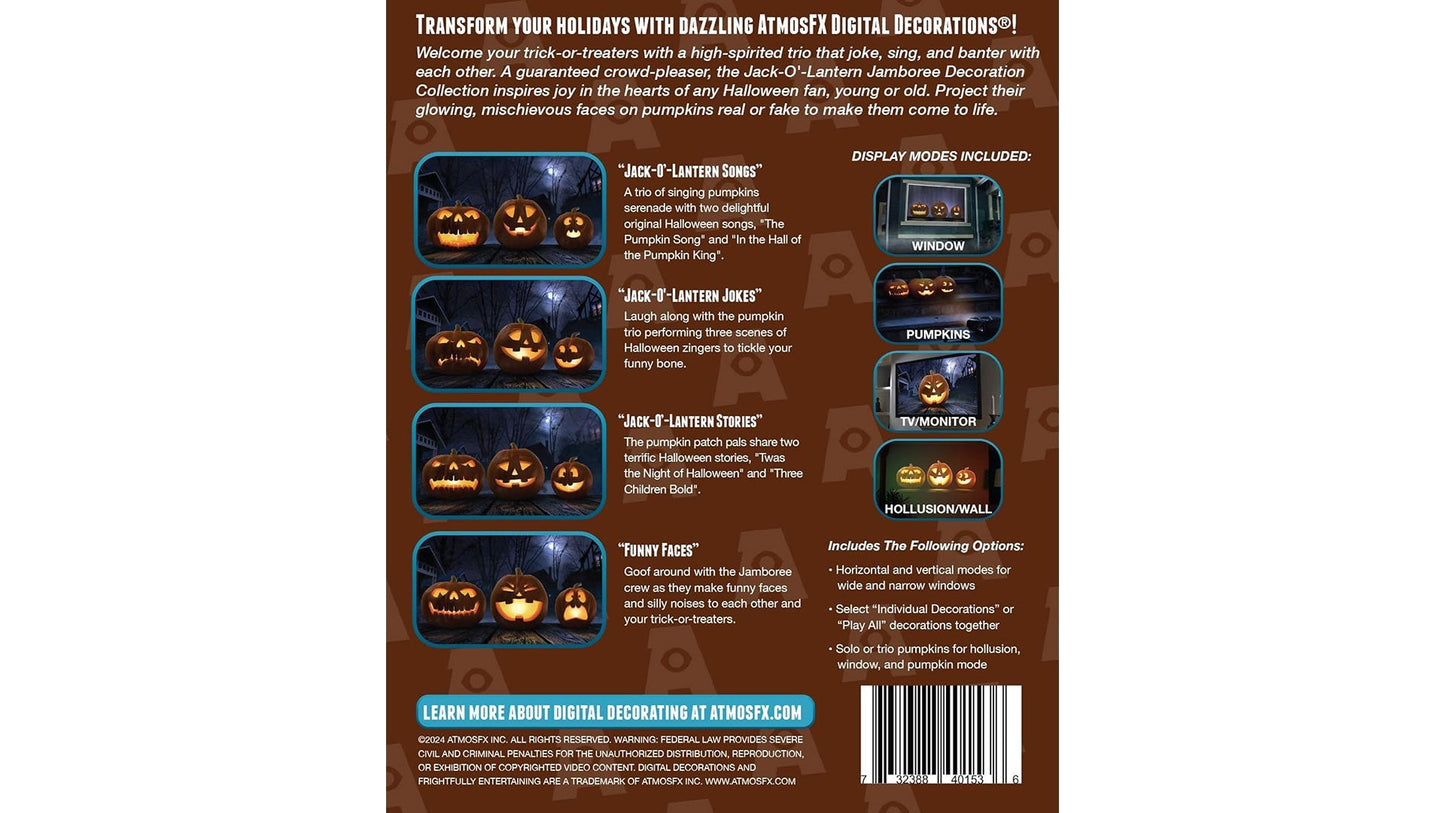 Jack-O’-Lantern Jamboree USB Drive Decoration Collection