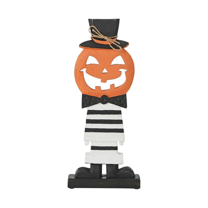Jack-O'-Lantern with Top Hat Halloween Shelf Sitter 17.5" - Nifty Decor & More