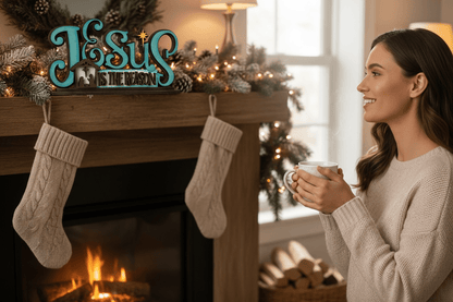 Jesus is the Reason Shelf Sitter - Nifty Decor & More