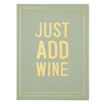 Just Add Wine Wine Serving Set Book Box - Nifty Decor & More