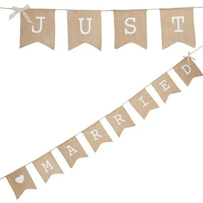Just Married A Vintage Affair Bunting Supplies