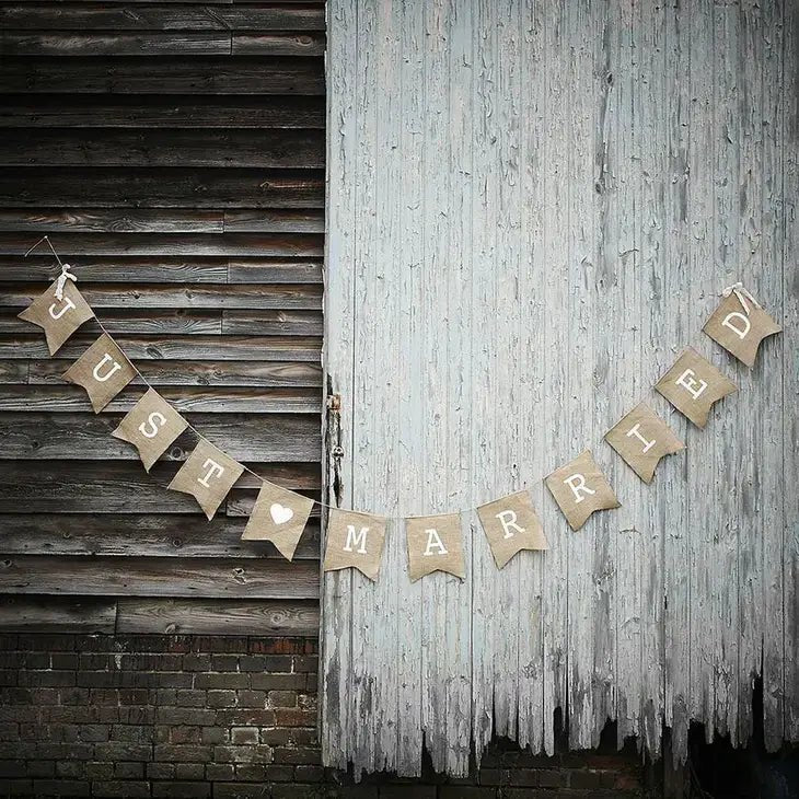 Just Married A Vintage Affair Bunting Supplies