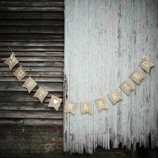 Just Married A Vintage Affair Bunting Supplies