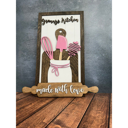 Kitchen Made with Love Kitchen Decor Pink - Granny