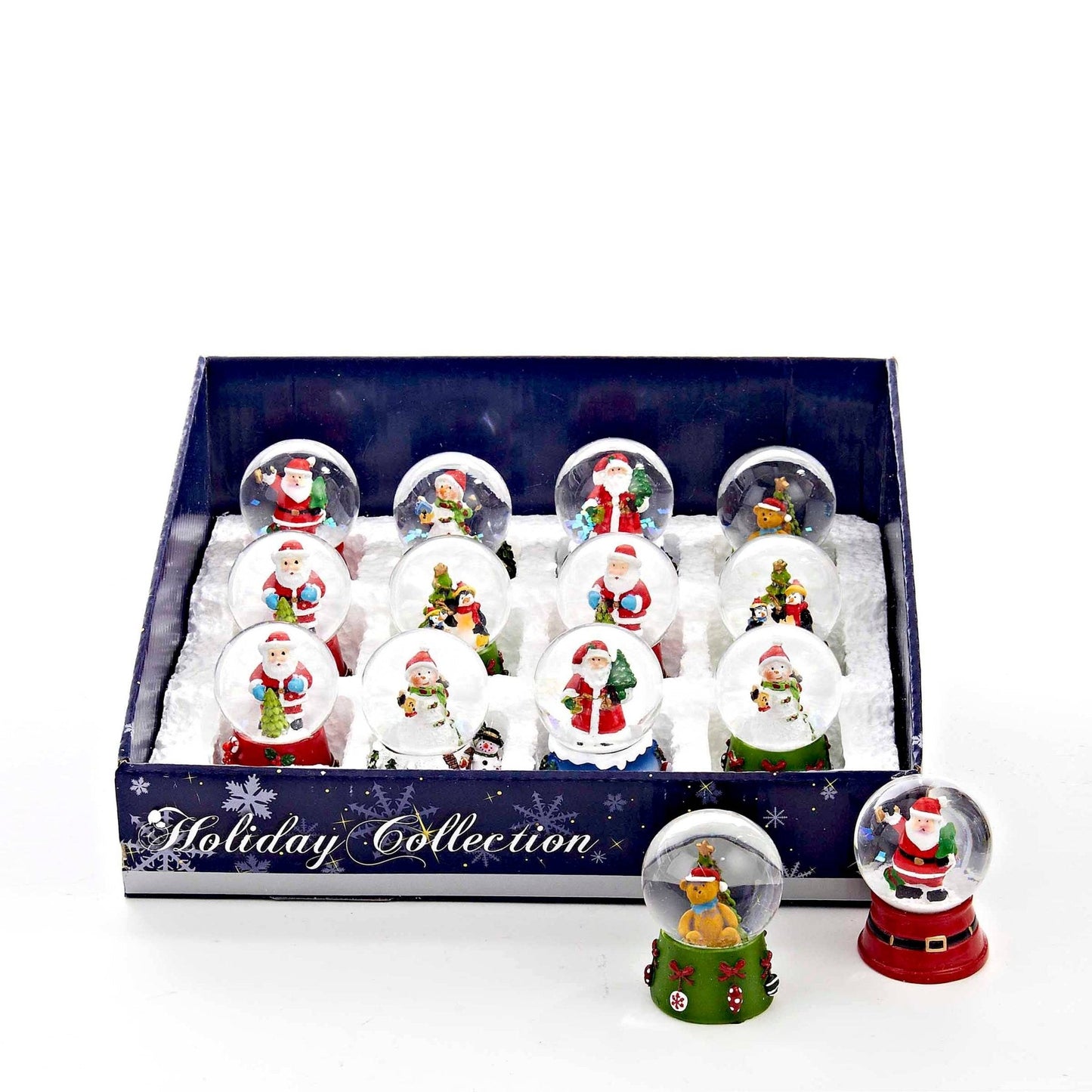 Kurt Adler Miniature Christmas Water Globe – Assorted Holiday Characters - Nifty Decor & More