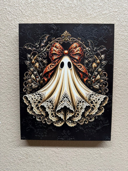 Lace Ghost Wooden Frame Wall Art - Nifty Decor & More