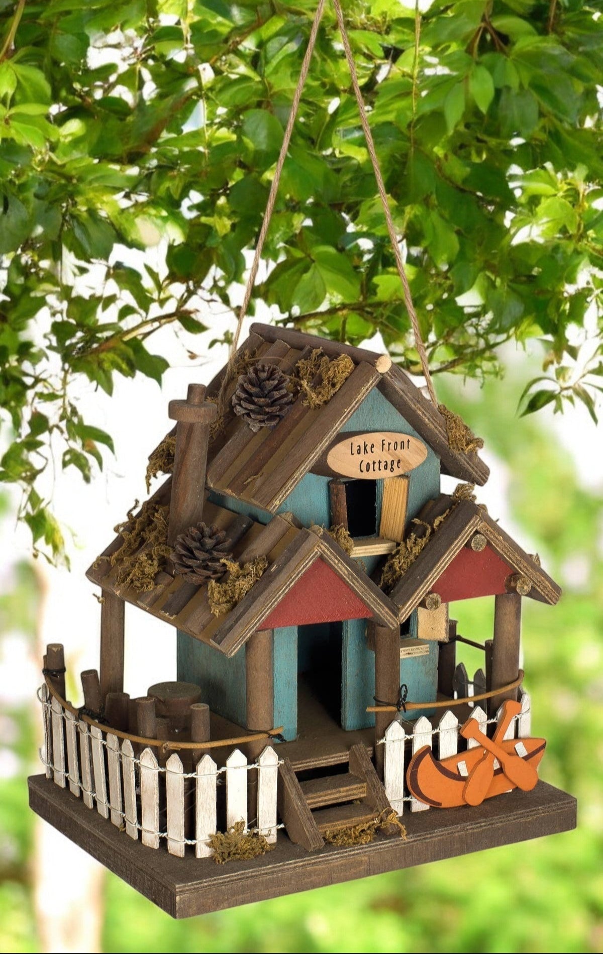 Lake Front Cottage Birdhouse - Nifty Decor & More