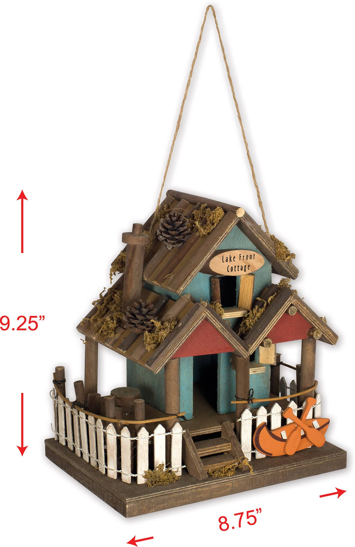 Lake Front Cottage Birdhouse - Nifty Decor & More
