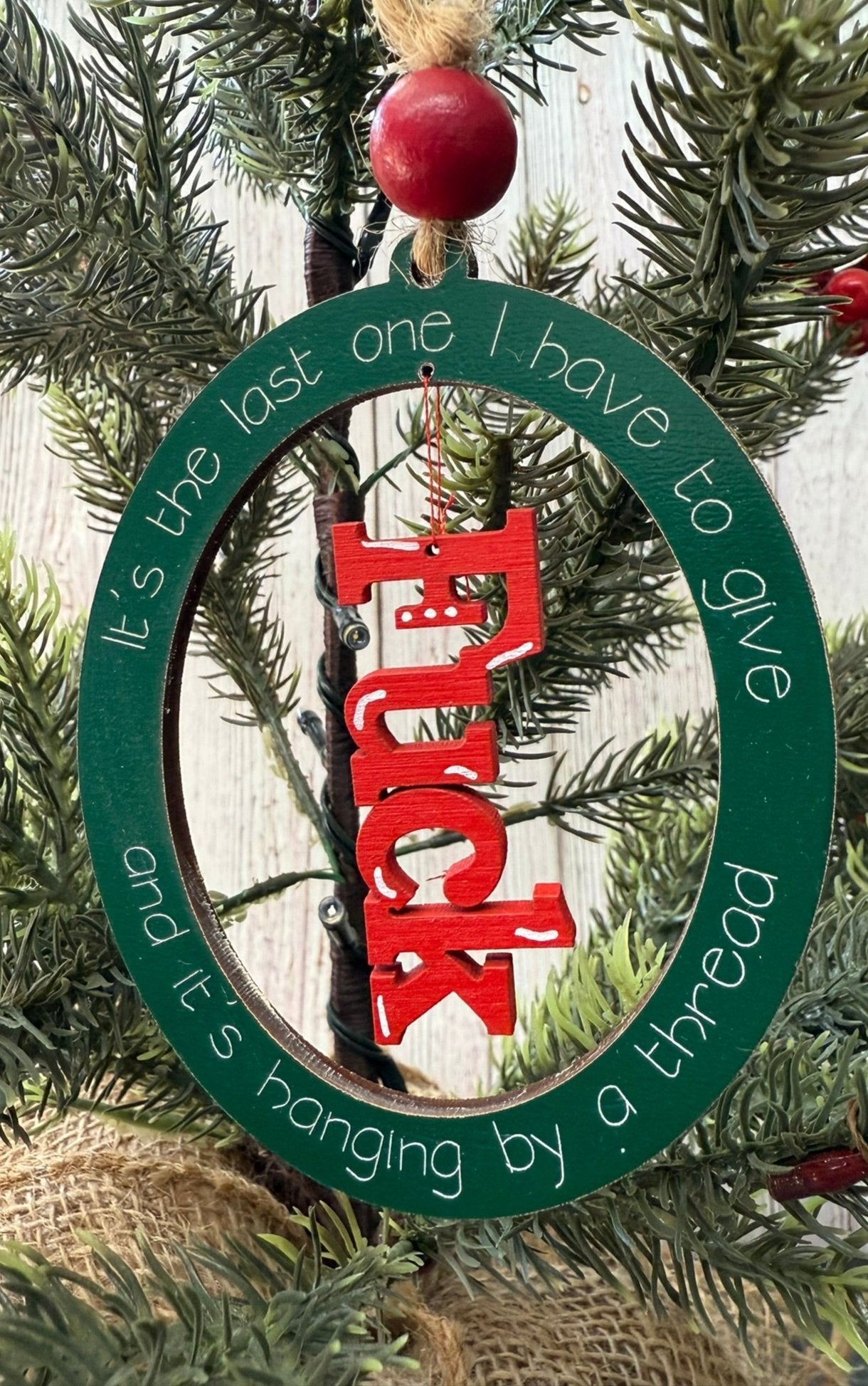 Last One Ornament Christmas Ornament NO 2024 Oval