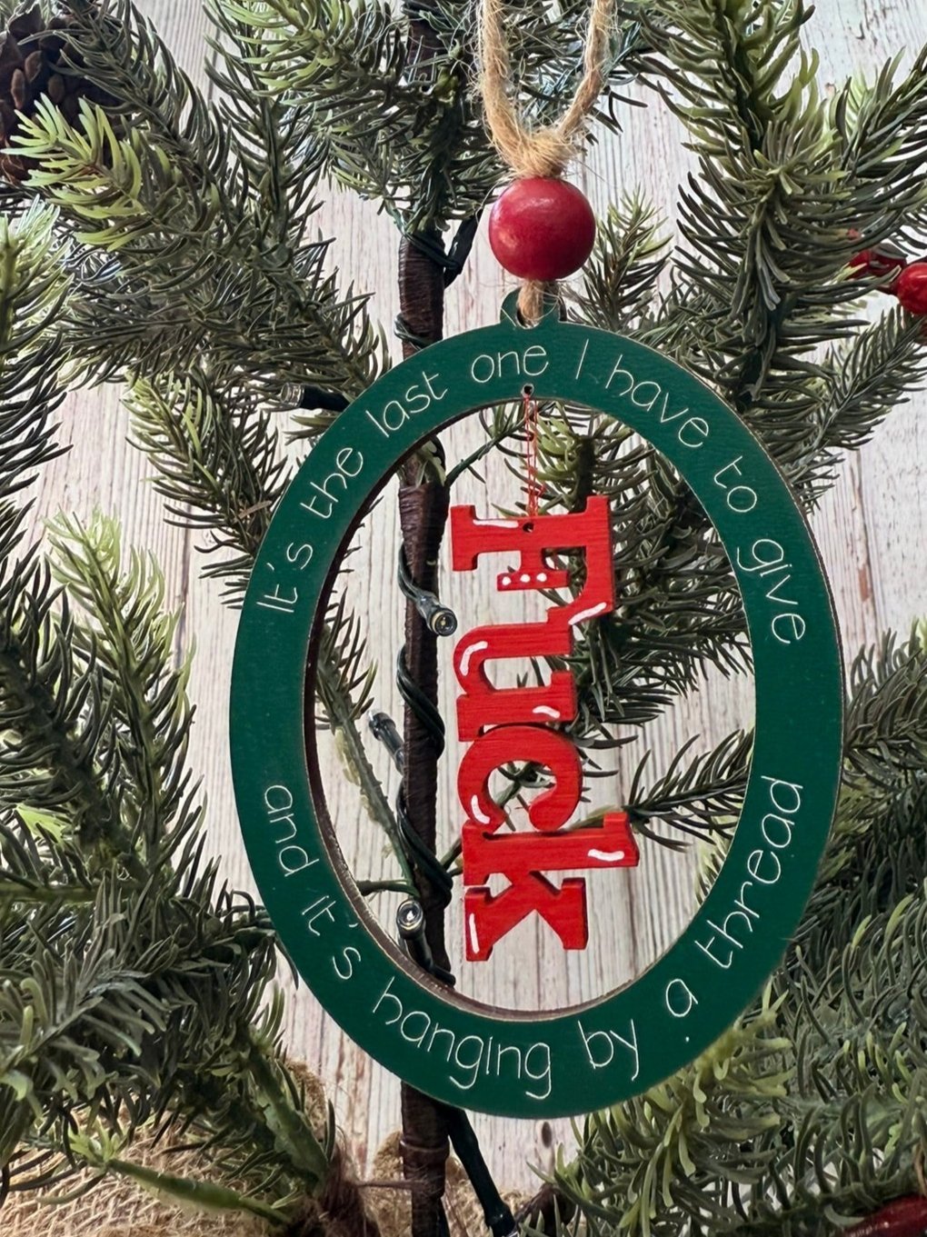 Last One Ornament Christmas Ornament
