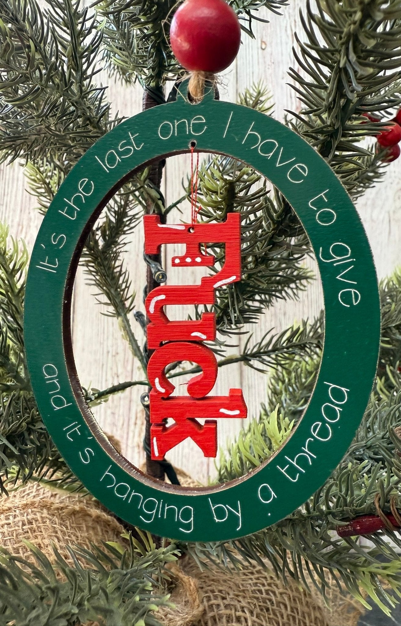 Last One Ornament Christmas Ornament