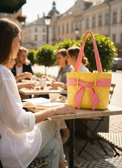 Lemon Yellow Fizz Tote Bag - Nifty Decor & More