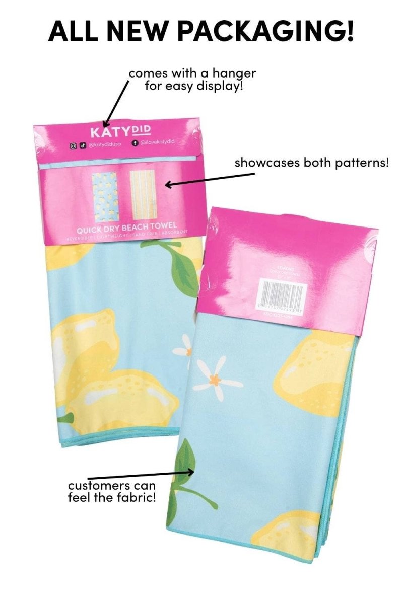 Lemons Beach Towel - Nifty Decor & More