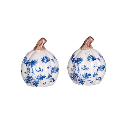 Light Blue Pumpkin Salt and Pepper Shaker Set, Charming Kitchen Decor, Perfect Cooking Companion, Unique Housewarming Gift - Nifty Decor & More