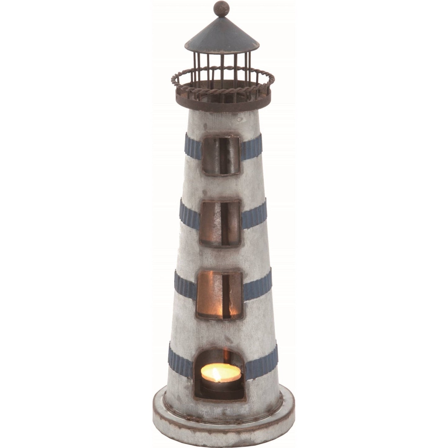 Lighthouse Tealight Holder | Spring Decor | Coastal Chic Candle Lantern |Perfect Gift for Beach Lovers - Nifty Decor & More