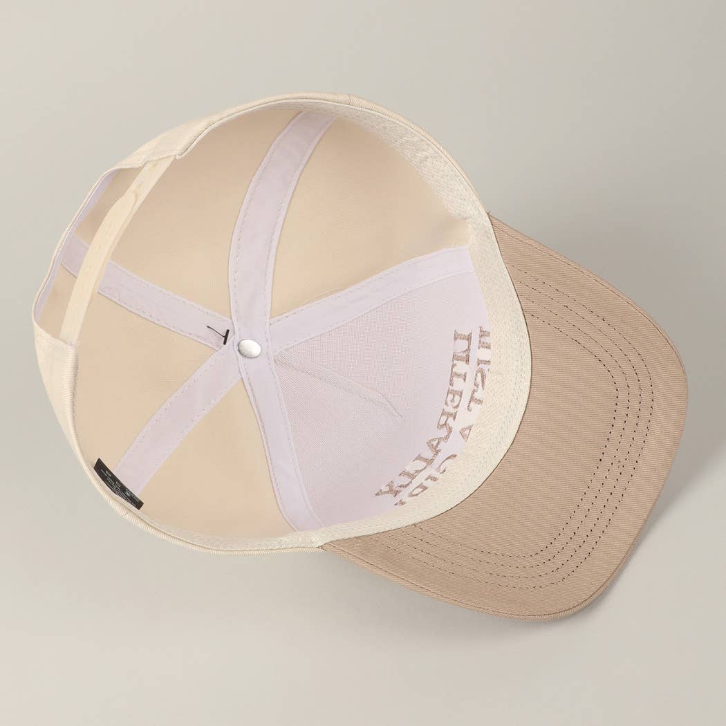 Literally Just A Girl Embroidery Two Tone Trucker Hat, Stylish Casual Cap for Everyday Wear, Perfect Gift for Women and Teens - Nifty Decor & More