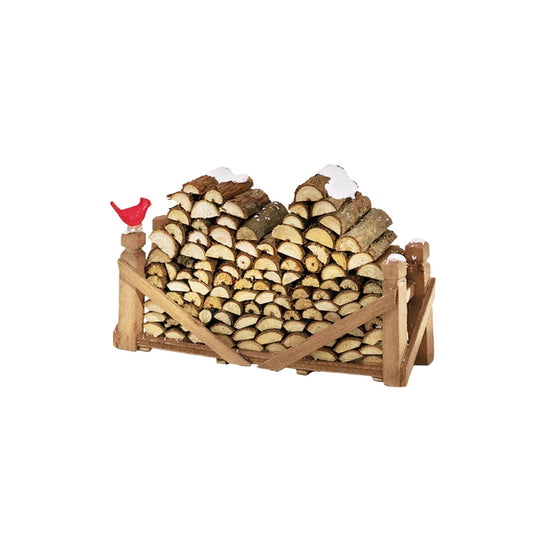 Log Pile Natural Wood | Dept 56 - Nifty Decor & More