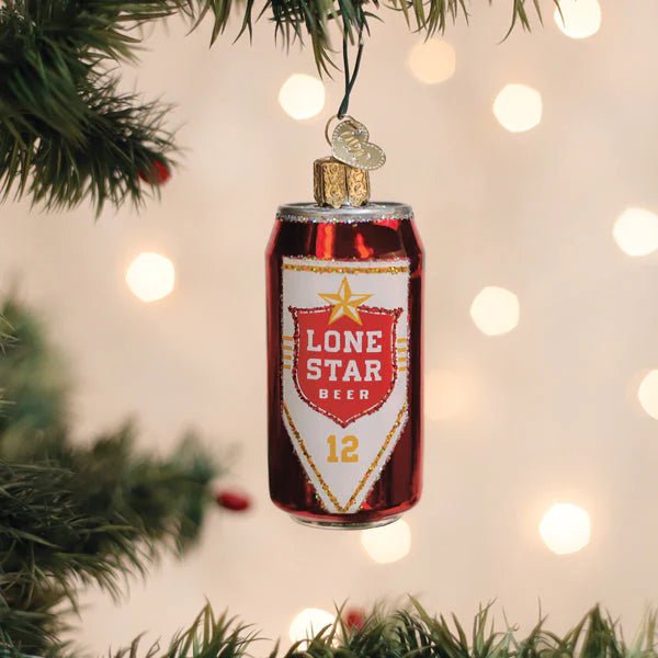 Lone Star Beer Can Ornament - Nifty Decor & More