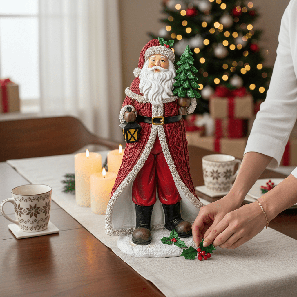 Long Coat Santa Tabletop - Nifty Decor & More