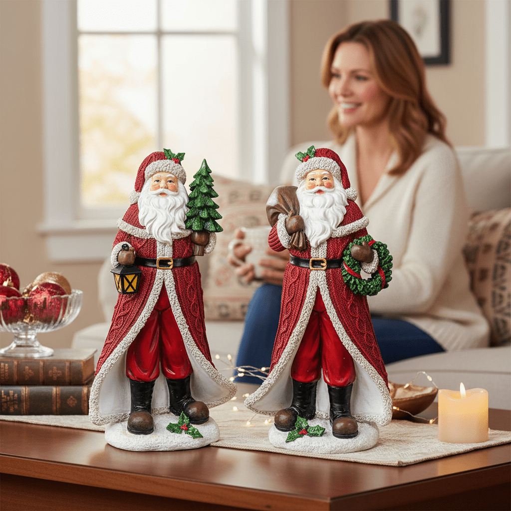 Long Coat Santa Tabletop - Nifty Decor & More
