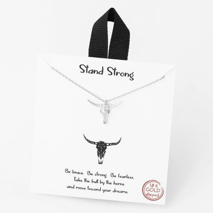 Long Horn Pendant Necklace - Nifty Decor & More