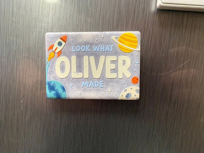 Look What (Name) Made Pedrsonalized Magnets - Nifty Decor & More
