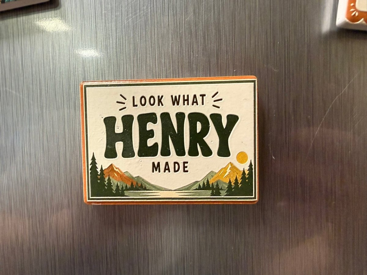 Look What (Name) Made Pedrsonalized Magnets - Nifty Decor & More