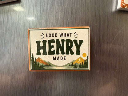 Look What (Name) Made Pedrsonalized Magnets - Nifty Decor & More