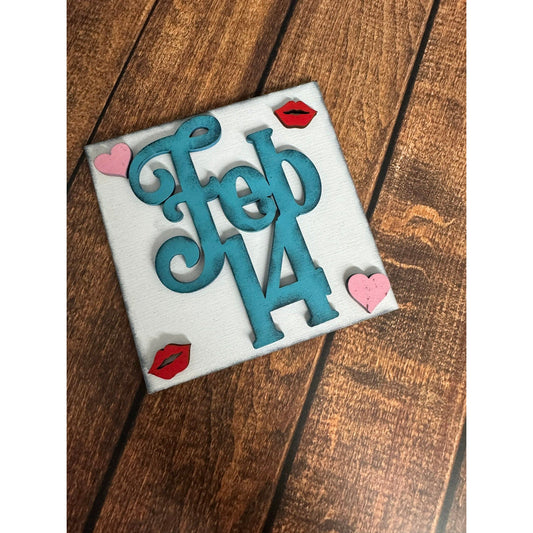 Love Bug Leaning Sandwich Board Tiles - Set 4 PC Interchangeable Add On