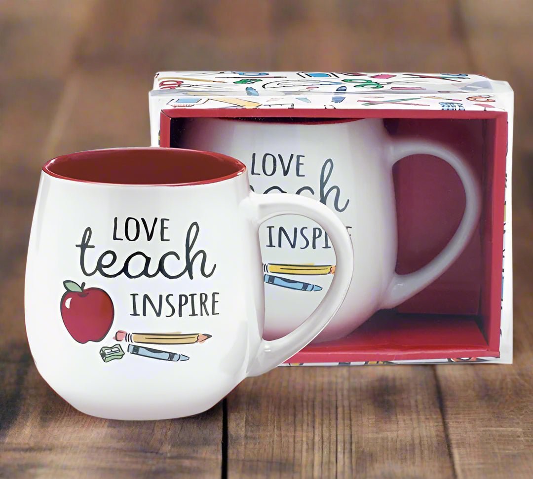 Love Teach Inspire Teacher Mug - Nifty Decor & More