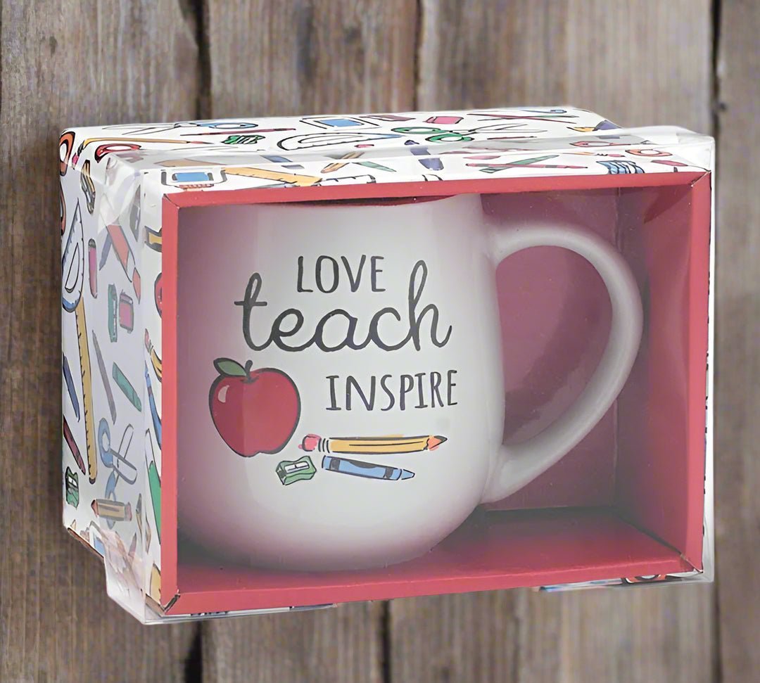 Love Teach Inspire Teacher Mug - Nifty Decor & More