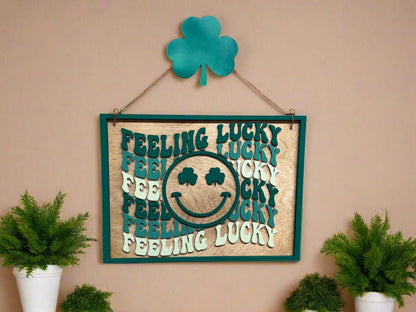 Lucky Charm Face Wall Decor | Irish Home Decor, Good Luck Art, St Patrick's Day Decoration, Charming Wall Accent for Any Room