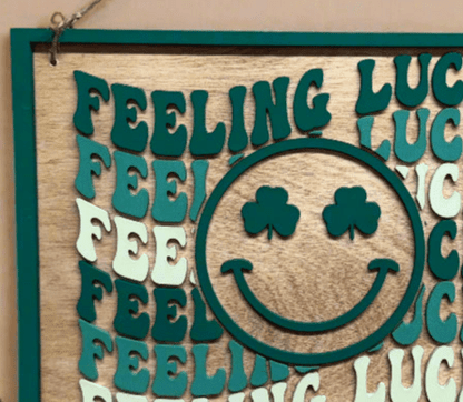 Lucky Charm Face Wall Decor | Irish Home Decor, Good Luck Art, St Patrick's Day Decoration, Charming Wall Accent for Any Room - Nifty Decor & More