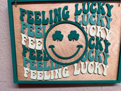 Lucky Charm Face Wall Decor | Irish Home Decor, Good Luck Art, St Patrick's Day Decoration, Charming Wall Accent for Any Room - Nifty Decor & More