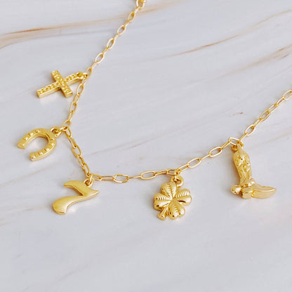 Lucky Charmed Bracelet, Stylish Preppy Charm Jewelry, Elevate Your Look, Gift Your Lucky Lady Accessories