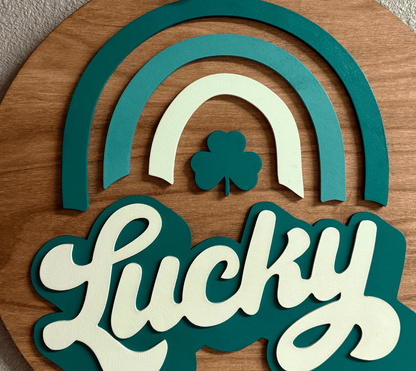Lucky Rainbow Wall Art | St. Patrick's Day Decor | Colorful Home Decor | Irish Charm for Your Walls