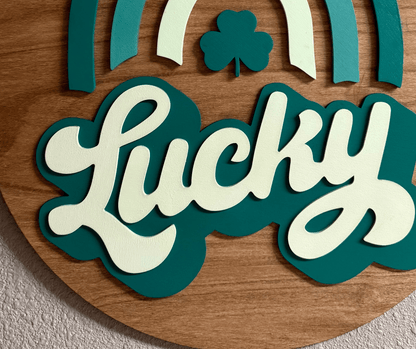 Lucky Rainbow Wall Art | St. Patrick's Day Decor | Colorful Home Decor | Irish Charm for Your Walls