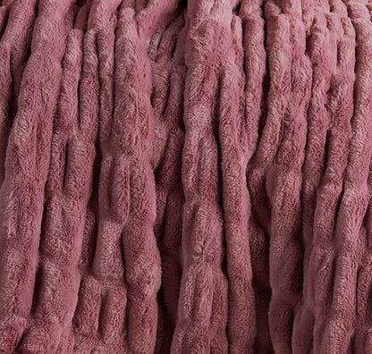 Luxury Heavyweight Ruched Throw Blankets 50" x 60"