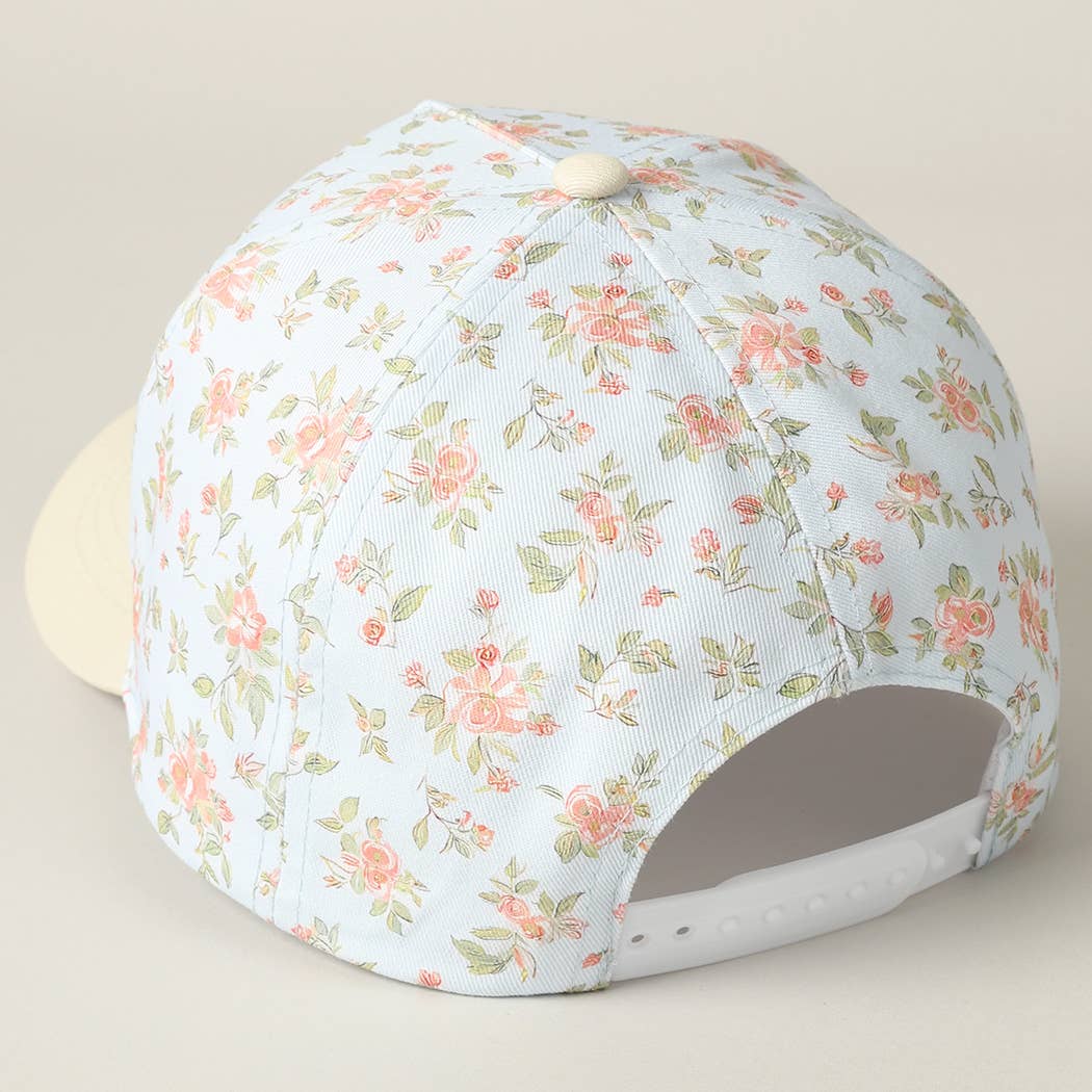 MAMA Embroidered Flower Pattern Trucker Hat - Nifty Decor & More