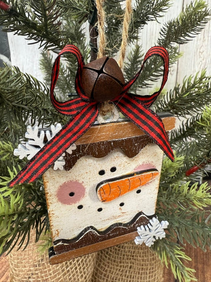 Marshmallow Snowmen Christmas Ornaments - Nifty Decor & More