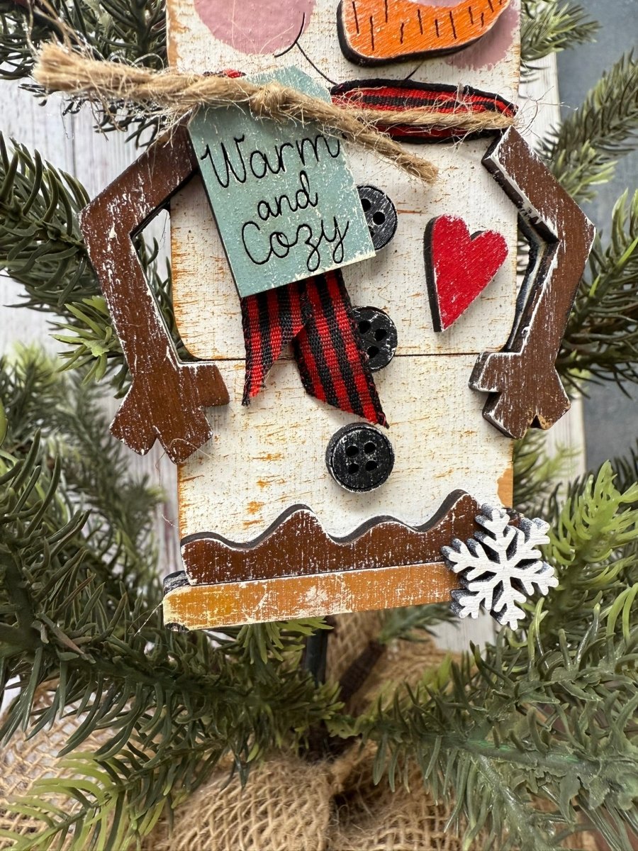 Marshmallow Snowmen Christmas Ornaments - Nifty Decor & More