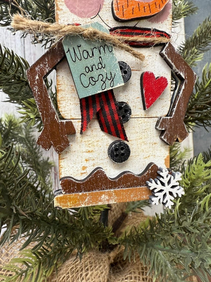 Marshmallow Snowmen Christmas Ornaments - Nifty Decor & More
