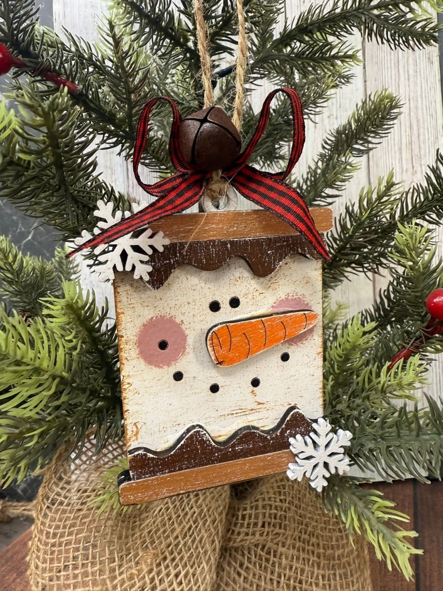 Marshmallow Snowmen Christmas Ornaments - Nifty Decor & More