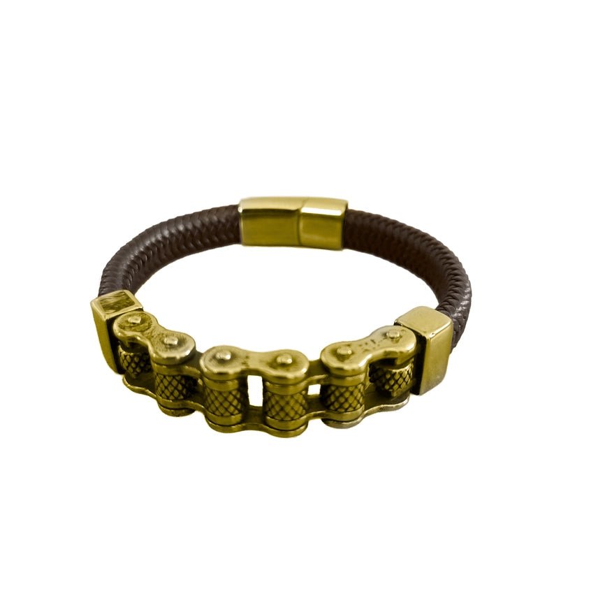 Men's Bracelets - Stainless - Steel & Leather - Nifty Decor & More