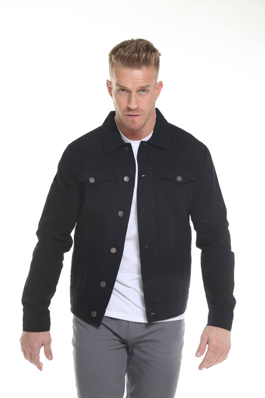 Men's Denim Jacket Black L