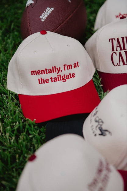 Mentally, I'm At The Tailgate Two-Toned Hat trucker hat