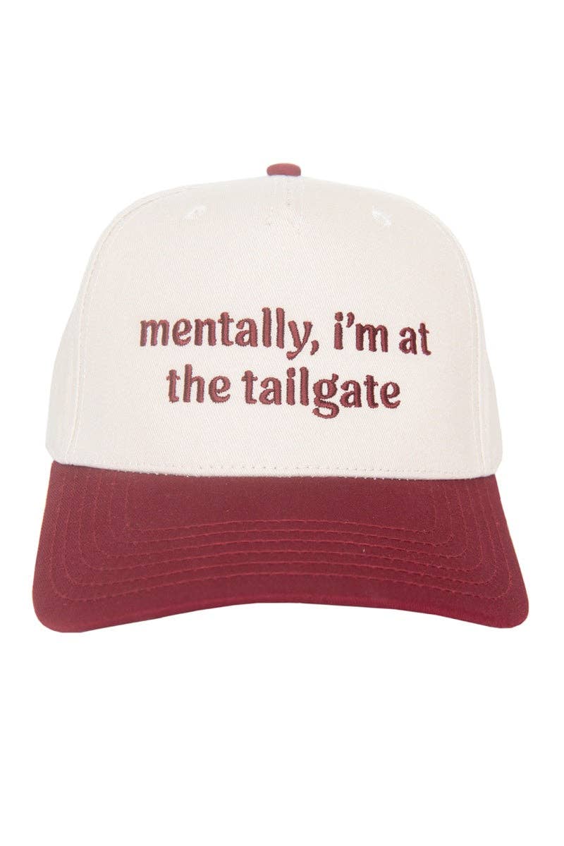 Mentally, I'm At The Tailgate Two - Toned Hat - Nifty Decor & More