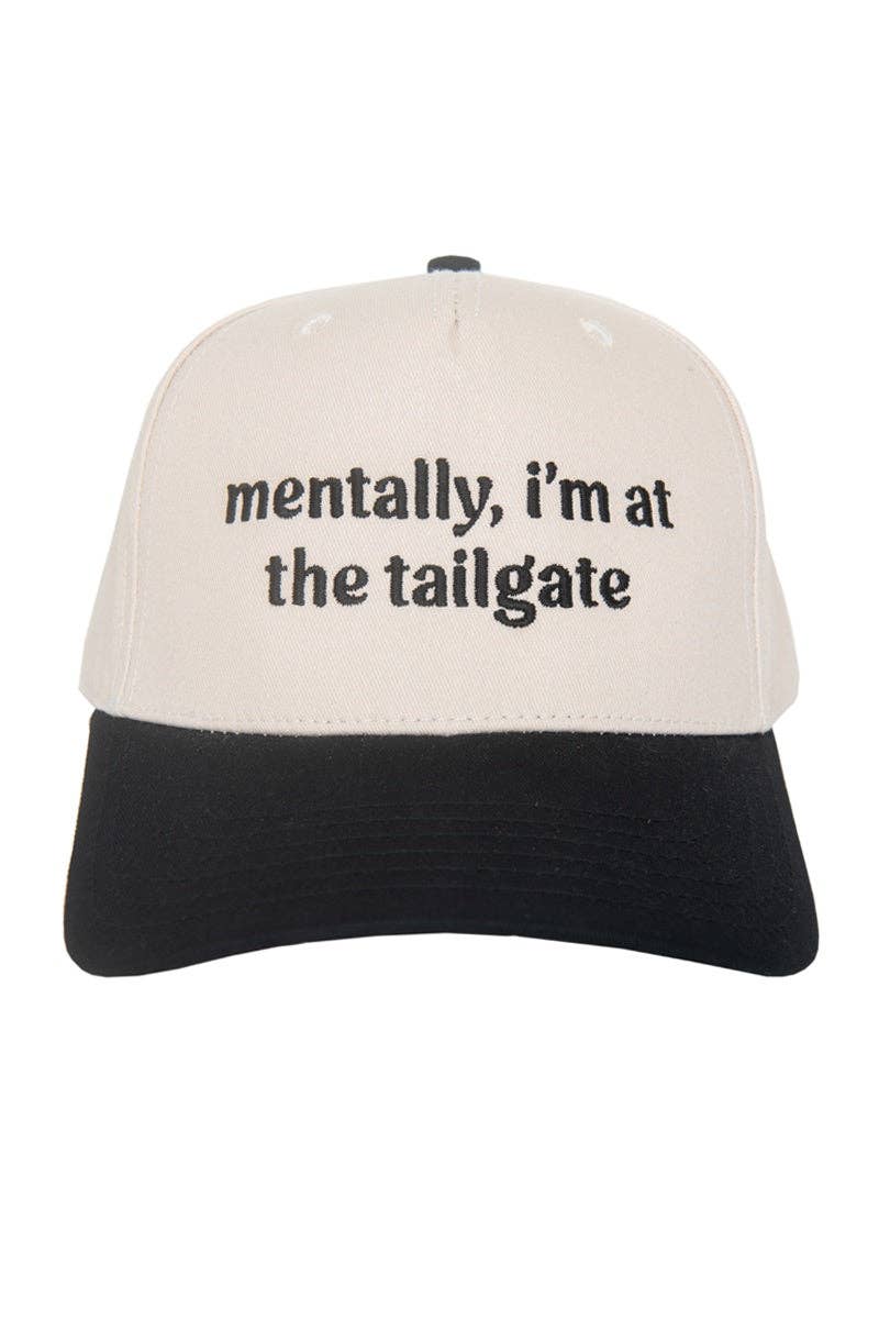 Mentally, I'm At The Tailgate Two - Toned Hat - Nifty Decor & More