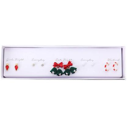 Merry & Bright Stud Earrings 5 Pairs Gift Box - Nifty Decor & More